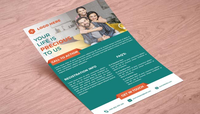 single page brochure